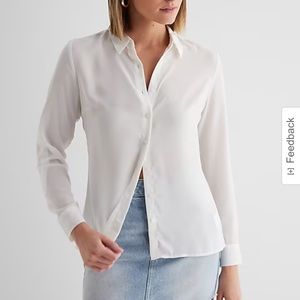 Express Slim Convertible Sleeve Portofino Shirt size Large